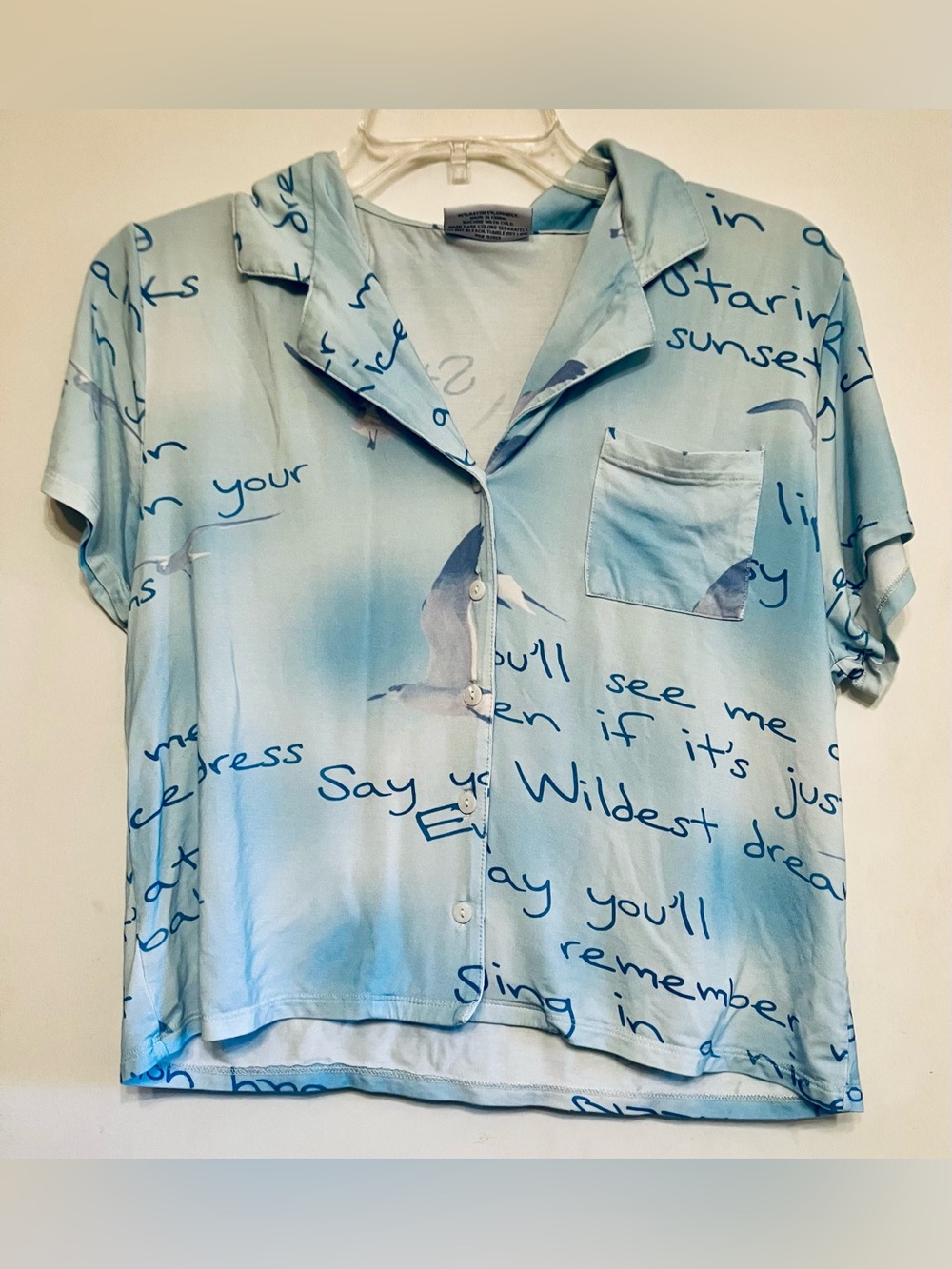 Official Taylor Swift 1989 (Taylor’s Version) Wildest Dreams Pajama Top - XS